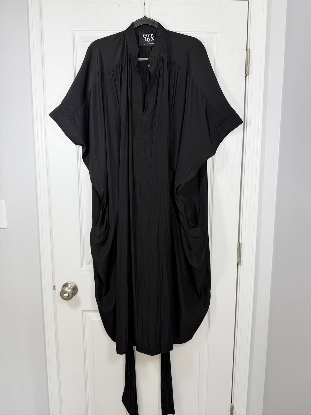 Ever By X The One Dress Project One Size • Black Silky Cotton Dress.